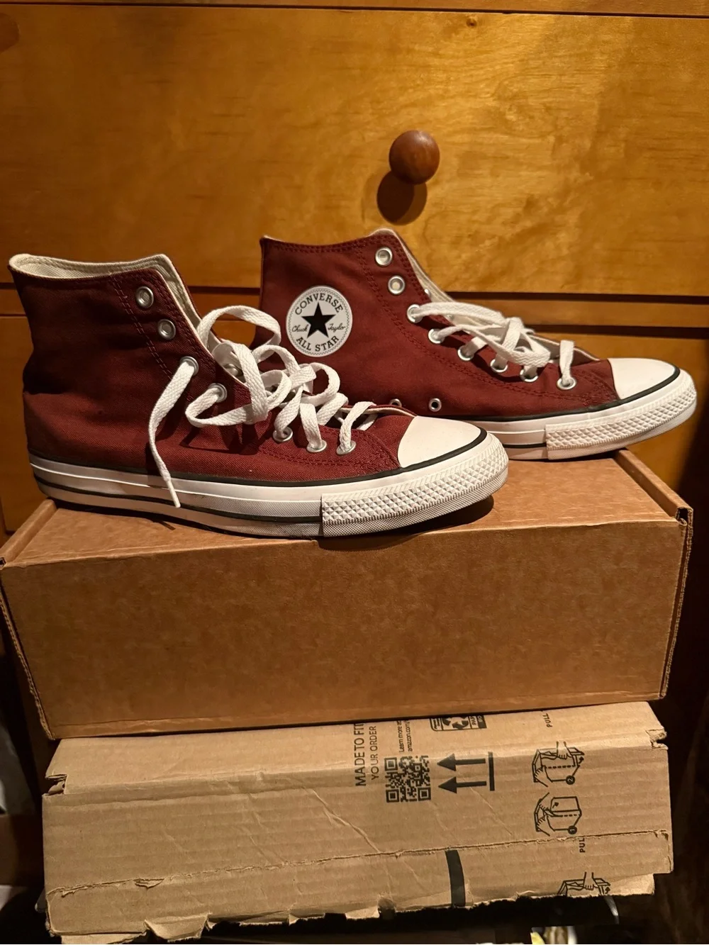 Converse All Star Brown High Top Shoes - Picture 2 of 8